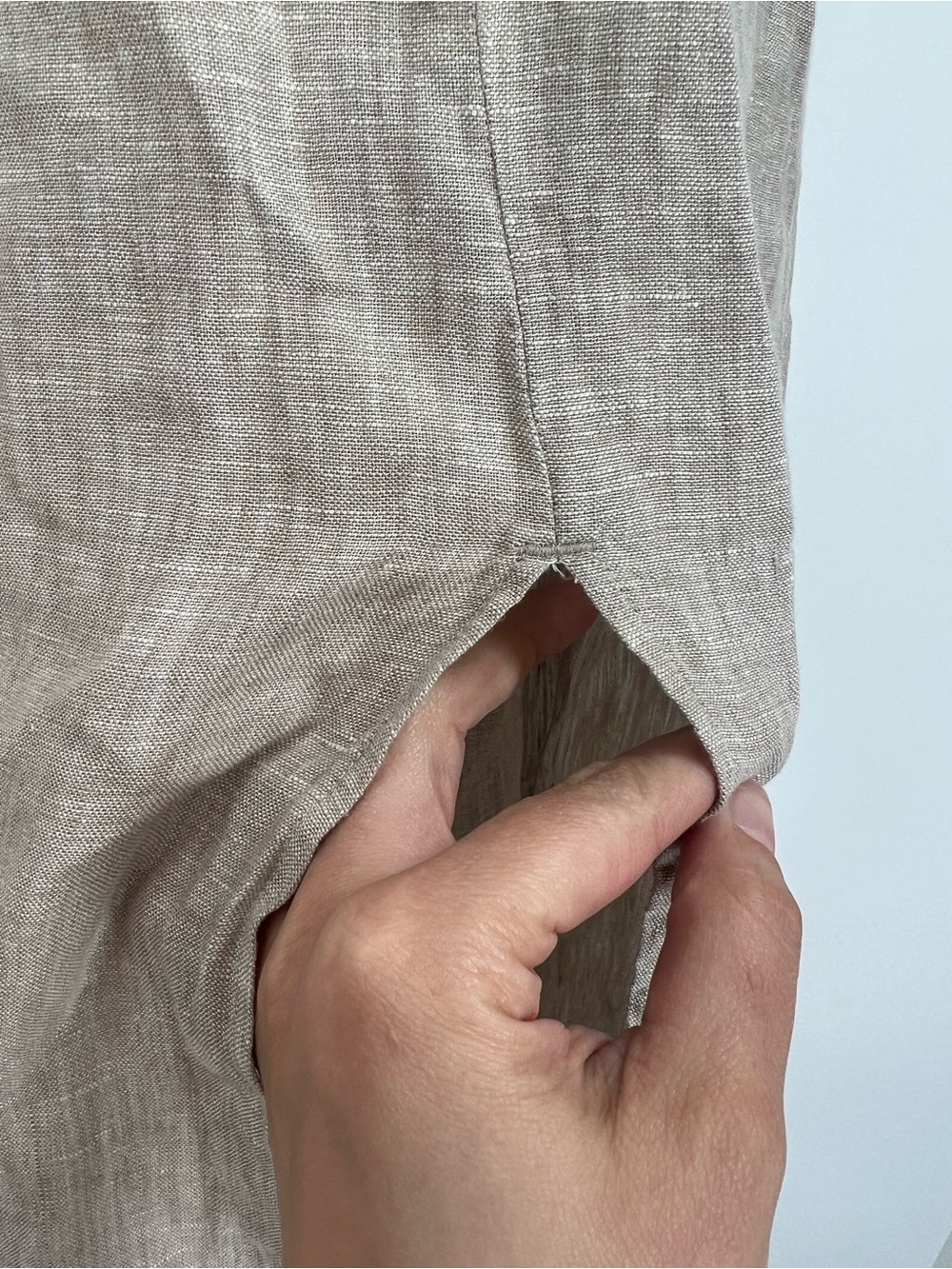 Quince 100% European Linen Maxi Skirt in Flax - Picture 5 of 9